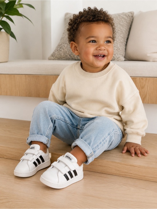 adidas Other - adidas Toddler Sneakers 8K White Velcro Shoes